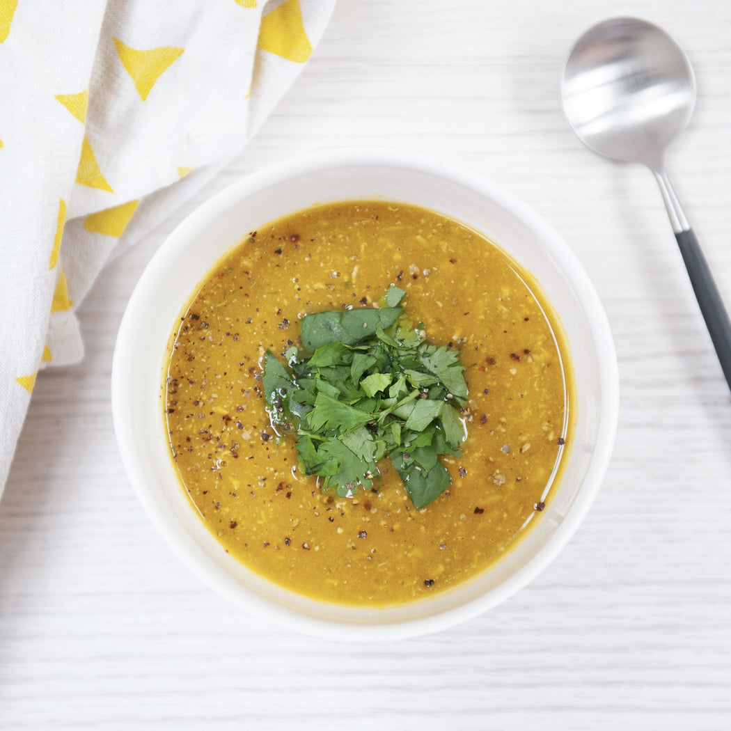 Curried Pumpkin & Chicken Soup (GF)