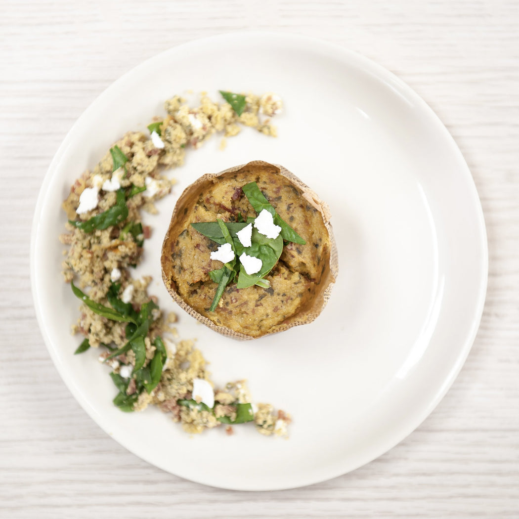 Ham, Spinach & Feta Low Carb Protein Muffin (GF)