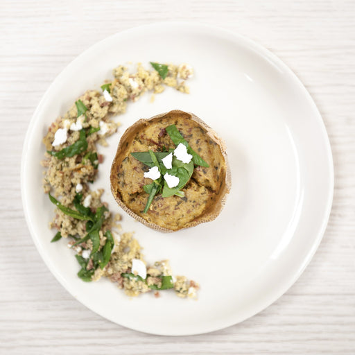 Ham, Spinach & Feta Low Carb Protein Muffin (GF)